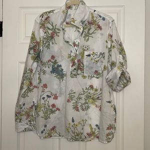 Floral Popover Top